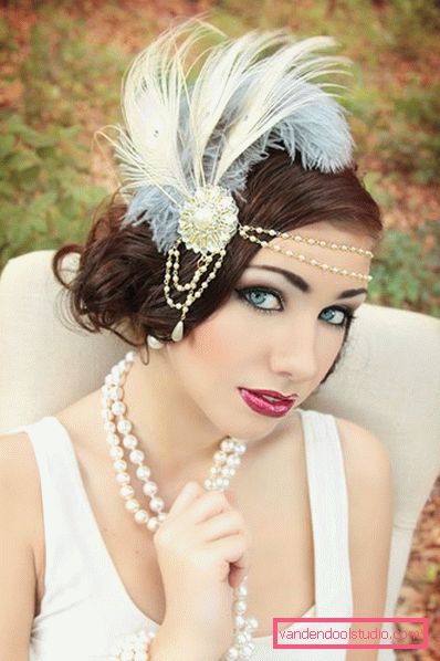 Great Gatsby pričeske in dodatki