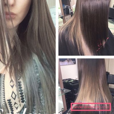 Hair brondirovanie Oklep temno