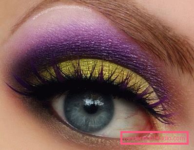 vijolično-zlate make up oči vijolično-zlate make up oči