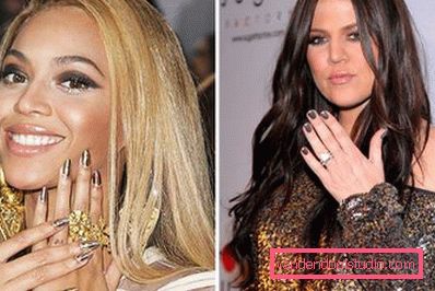 Chrome na nohtih Biense in Chloe Kardashian Chrome na nohtih Biense in Chloe Kardashian
