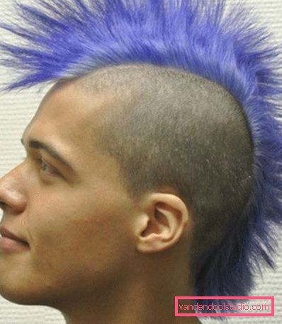 Mohawk frizuro Mohawk - pričeska za moške in ženske