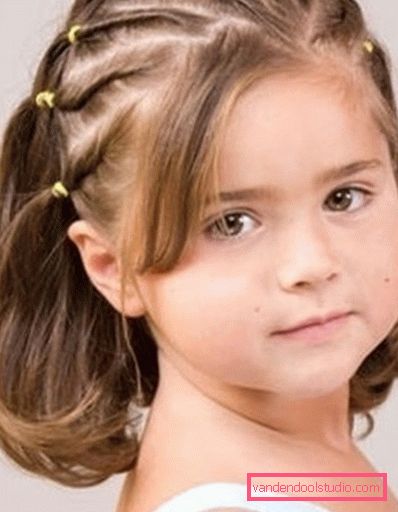 Kako narediti pričeske z elastičnimi trakovi za dekleta - korak za korakom fotografije frizur