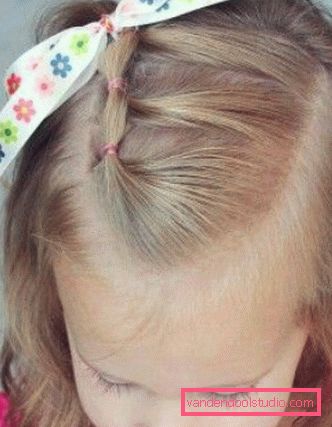 Kako narediti pričeske z elastičnimi trakovi za dekleta - korak za korakom fotografije frizur