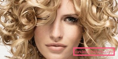 Dovoljeno z velikimi kodri na srednjih laseh Kako je perm v velikih curls na povprečni las danes