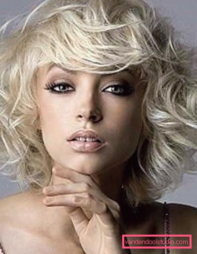 Dovoljeno z velikimi kodri na srednjih laseh Kako je perm v velikih curls na povprečni las danes