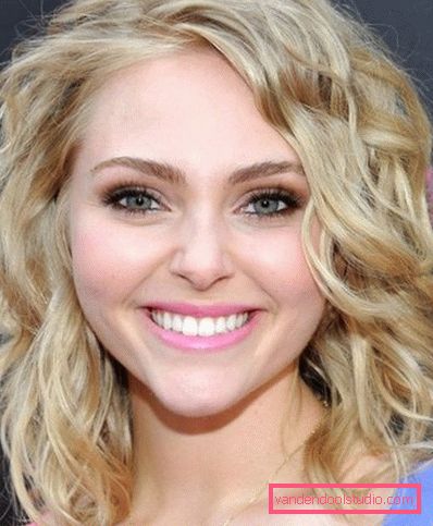 Dovoljeno z velikimi kodri na srednjih laseh Kako je perm v velikih curls na povprečni las danes