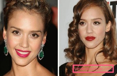 Jessica Alba z Berry Lipstick Jessica Alba z Berry Lipstick