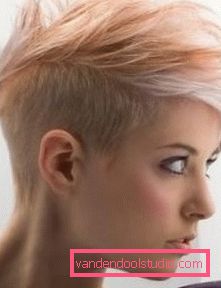 Haircut-hairstyle za kratke lase Mohawk Kratke ženske frizure - 8 najbolj priljubljenih frizur