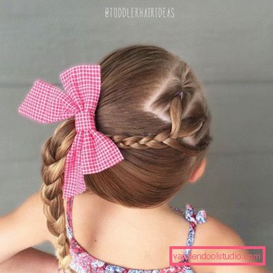 Pigtail za dekleta - preproste otroške pričeske
