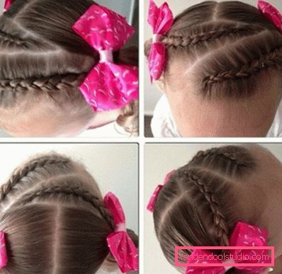 Pigtail za dekleta - preproste otroške pričeske