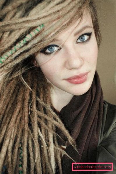 pričeska dreadlocks Ustvarjalna pričeska z dreadlocks za ženske in moške - kako narediti in skrbeti