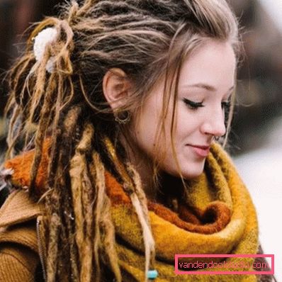 pričeska dreadlocks Ustvarjalna pričeska z dreadlocks za ženske in moške - kako narediti in skrbeti