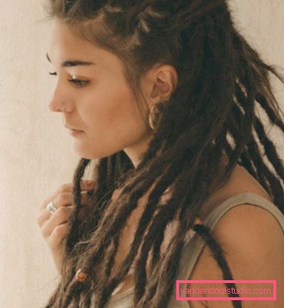 pričeska dreadlocks Ustvarjalna pričeska z dreadlocks za ženske in moške - kako narediti in skrbeti