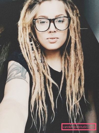 pričeska dreadlocks Ustvarjalna pričeska z dreadlocks za ženske in moške - kako narediti in skrbeti
