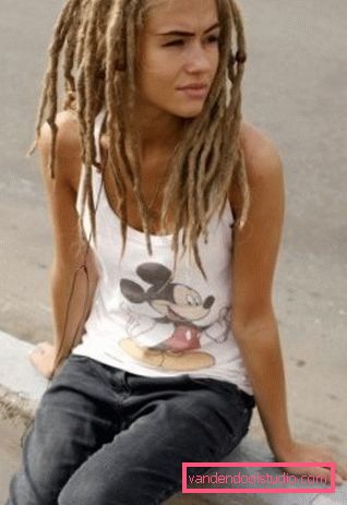 pričeska dreadlocks Ustvarjalna pričeska z dreadlocks za ženske in moške - kako narediti in skrbeti