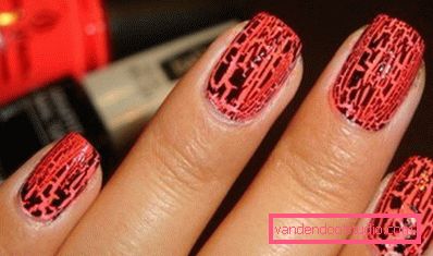 rdeča in črna nail art rdeča in črna nail art