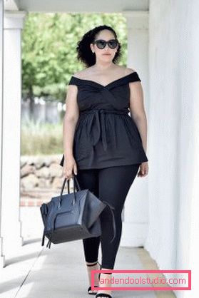 Kako oblačiti polne ženske poleti v sezoni 2019-2020 - najboljše fotografije