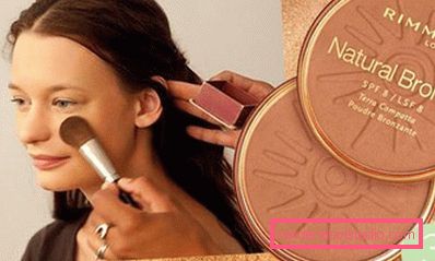 nanašanje bronzerja v ličila na plaži nanašanje bronzerja v ličila na plaži