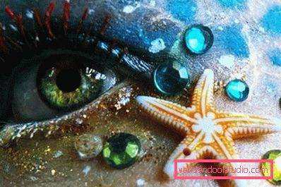 ličila za oči na sliki sirene na noč čarovnic ličila za oči na sliki sirene na noč čarovnic