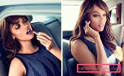Tyra Banks se liči v avtu