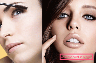 kako barvati trepalnice za goli make-up