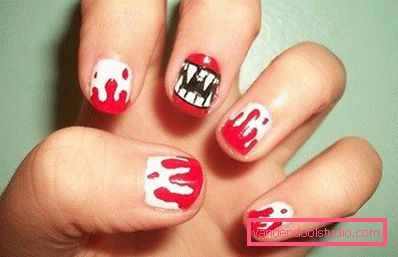 vampir nail art