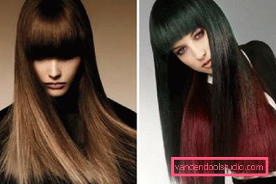 ombre na temnih ravnih laseh ombre na temnih ravnih laseh