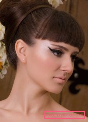 Visoke pričeske za dolge in srednje dlake - babette Praznične in priložnostne možnosti pričeske za dolge in srednje dlake