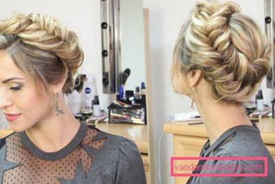 Hairstyle Košarica za dekleta in ženske - fotografija korak za korakom