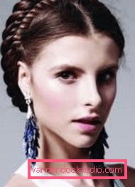 Hairstyle Košarica za dekleta in ženske - fotografija korak za korakom