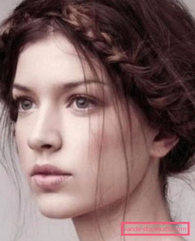 Hairstyle Košarica za dekleta in ženske - fotografija korak za korakom