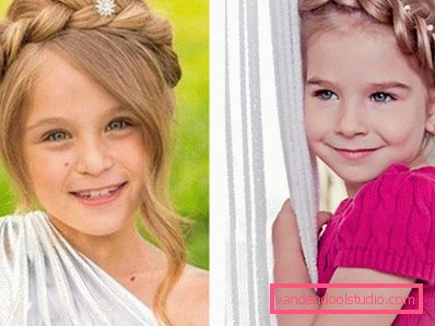 Hairstyle Košarica za dekleta in ženske - fotografija korak za korakom