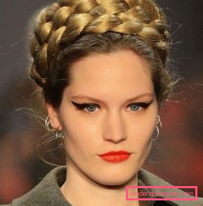 Hairstyle Košarica za dekleta in ženske - fotografija korak za korakom
