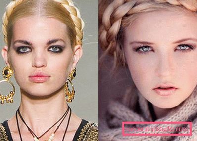 Hairstyle Košarica za dekleta in ženske - fotografija korak za korakom
