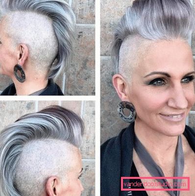 Mohawk frizuro Mogawk frizura - moška in ženska ustvarjalna frizura