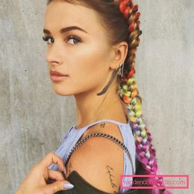Odlitki iz pletenice - top 10 styling z pletenicami