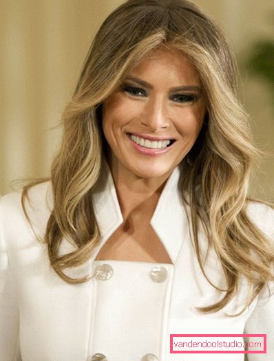 Melania Trump pričeska Melania Trump pričeske - fotografija