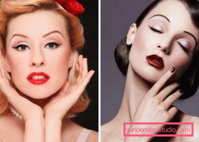 dva modela z retro make upom dva modela z retro make upom