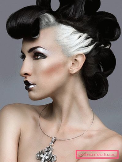 Najbolj nenavadne frizure - lepa in izvirna styling.