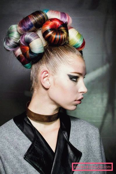 Najbolj nenavadne frizure - lepa in izvirna styling.