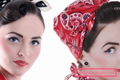 pripnite pričeske Seksi in neobičajne pričeske pin-up - postopki izvedbe po korakih