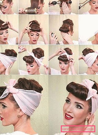 Seksi in neobičajne pričeske pin-up - postopki izvedbe po korakih