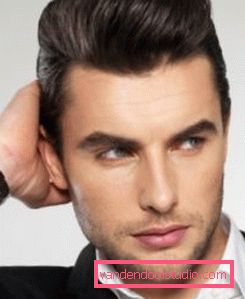 Elegantna moška frizura pompadour Elegantne moške odbitke 2019