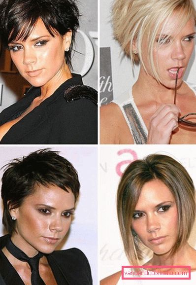 Frizura Victoria Beckham - različne starinske frizure