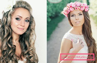Poročne frizure za dolge lase - 250 dejanskih fotografij