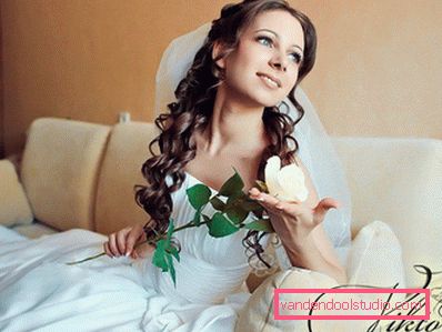 Poročne frizure za dolge lase - 250 dejanskih fotografij