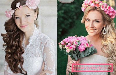 Poročne frizure za dolge lase - 250 dejanskih fotografij