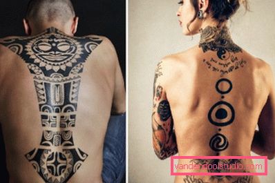 vzorci na moških in ženskih hrbtih vzorci na moških in ženskih hrbtih