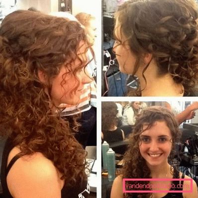 pričeske na kodrastih lasih Možnosti las za kodrasti lasje - top 10 najboljših styling za kodre