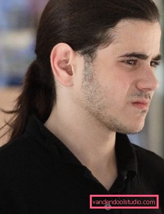 Moška frizura z repom Vrste moških pričesk z repom
